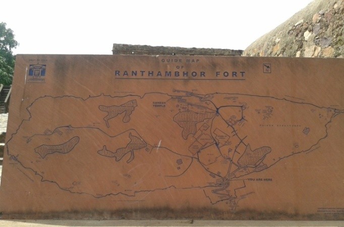 Ranthambore fort Map 01
